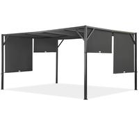 Pergola per terrazza in metallo Santorini 4 x 4 m antracite Garden Point