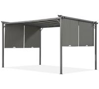 Pergola Sevilla 4x4m antracite con tende Garden Point
