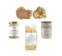 Pergola Tartufi - Italia, Set Tartufo Bianco Pregiato 30g - Con Vellutata 80g, Burro al Tartufo Bianco 80g e Tagliolini - Esperienza Gourmet di Lusso