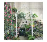 Pergolati e archi da giardino ispessiti, resistenti e duraturi, for piante rampicanti, rose, archi for matrimoni, decorazioni for esterni(White,0.8x2.05x0.3m)