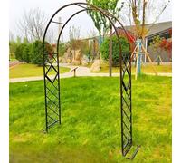 Pergolato ad arco da giardino, altezza 221 cm/238,8 cm, pergolato in metallo, per varie piante rampicanti, arco per matrimoni, decorazione per feste nuziali, ampio pergolato da giardino (bronzo, 259 x