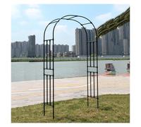 Pergolato ad arco da giardino, traliccio da giardino in metallo, grandi archi per rose in acciaio inox, resistente alle intemperie, traliccio ad arco per matrimoni (W12,9 x 22,4 m)