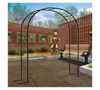 Pergolato ad arco da giardino, traliccio da giardino in metallo, traliccio da giardino per rose e piante rampicanti, supporto per archi grandi per matrimoni (1,4 x 2,3 m)
