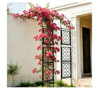 Pergolato da giardino a mezzo arco, traliccio per rose da esterno per piante rampicanti, supporto decorativo per piante floreali per patio, cortile, prato e cortile
