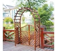 Pergolato da giardino in legno, arco for rose, traliccio da 1,4 m, resistente alle intemperie, supporto for piante rampicanti, arco for matrimoni, facile da montare(Brown,160cm/63inch)
