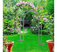 Pergolato da giardino in metallo for piante rampicanti, pergolato for arco da matrimonio extra alto con basi, perfetto for viti e verde(White,W3M*H2.2M)