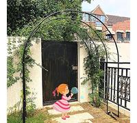 Pergolato da giardino in metallo for piante rampicanti, struttura in acciaio resistente alla ruggine, traliccio extra largo for rose, elegante decorazione for esterni e interni.(W1.4mxH2.3m)