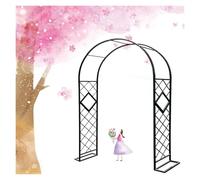 Pergolato da giardino in metallo, robusto supporto ad arco per rose e viti, perfetto per l'abbellimento all'aperto e la decorazione del giardino, design durevole per un uso duraturo