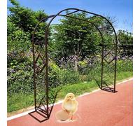Pergolato da giardino in metallo, robusto supporto per rose e viti, perfetto per l'abbellimento esterno, design elegante, traliccio resistente per la decorazione del giardino e la crescita delle