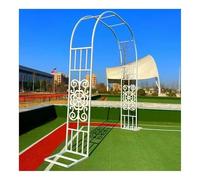 Pergolato ornamentale con rose for matrimonio, Trellis da giardino in metallo con design floreale, traliccio da 2,6 m, for cortile, prato e patio(1.8x2.3x0.4m)