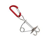 Pergole da Ponte a - Ancoraggi equipaggiati con Carabiner | Chiodi Durevole e Pioli Stringi Corda Strumenti da Campeggio Multiuso per l'escursionismo, Ancoraggio