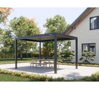 PERGOLUX Pergola 4 Bioclimatica 3x4m, Manuale, Autoportante, Nero