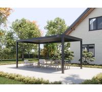 PERGOLUX Pergola 4 Bioclimatica 3x5m, Manuale, Autoportante, Nero