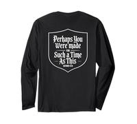 Perhaps You Were Created for Such A Time As This Bible Verse Maglia a Manica