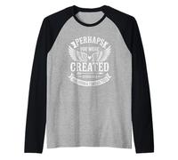 Perhaps You Were Created for Such A Time As This Bible Verse Maglia con Maniche Raglan