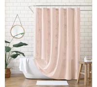 Peri Home Tenda da doccia in tessuto 100% cotone per bagno, 183 x 183 cm, archi Sasha Blush