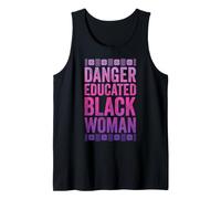 Pericolo Educato Donna Nera Storia Nera BLM Black Pride Canotta