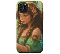 Peridot Forest Fairy Elfen Girl Flauto ali di farfalla Custodia per iPhone 11 Pro Max