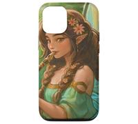 Peridot Forest Fairy Elfen Girl Flauto ali di farfalla Custodia per iPhone 12/12 Pro