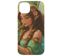 Peridot Forest Fairy Elfen Girl Flauto ali di farfalla Custodia per iPhone 14 Plus