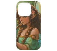 Peridot Forest Fairy Elfen Girl Flauto ali di farfalla Custodia per iPhone 14 Pro