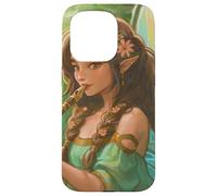 Peridot Forest Fairy Elfen Girl Flauto ali di farfalla Custodia per iPhone 15 Pro