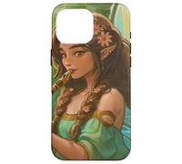 Peridot Forest Fairy Elfen Girl Flauto ali di farfalla Custodia per iPhone 16 Pro Max