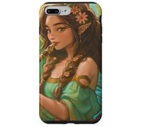 Peridot Forest Fairy Elfen Girl Flauto ali di farfalla Custodia per iPhone 7 Plus/8 Plus