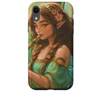 Peridot Forest Fairy Elfen Girl Flauto ali di farfalla Custodia per iPhone XR