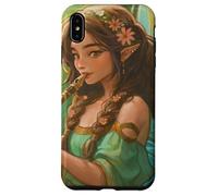 Peridot Forest Fairy Elfen Girl Flauto ali di farfalla Custodia per iPhone XS Max