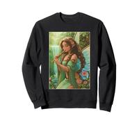 Peridot Forest Fairy Elfen Girl Flauto ali di farfalla Felpa