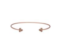 Peridoto Trilogy Geometrico Braccialetto IN 9ct Oro Rosa