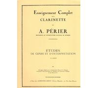 Perier A. ETUDES DE GENERE ET D'INTERPRETATION pour Clarinette cahier 1 - STUDI DI GENERE E D'INTERPRETAZIONE per Clarinetto vol. 1 - ed. Leduc