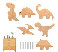 Perillas De Gabinete De Animales, Perillas De Madera, 6 Tiradores De Cajones Para Niños, Perillas De Madera Para Cajones, Perilla De Madera Única Para Bebé, Para Braccio Multifuncional Delicada