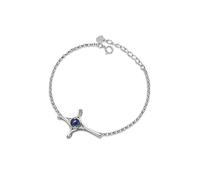 PERIMADE Braccialetto a croce personalizzato con immagine all'interno, braccialetto di proiezione commemorativa con foto personalizzate con testo e amore in 100 lingue, gioielli delicati in argento
