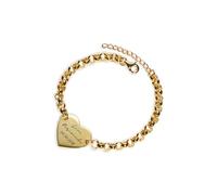 PERIMADE Braccialetto con cuore con impronte digitali personalizzato, braccialetto con testo scritto a mano effettivo, in argento Sterling 925, regalo commemorativo per mamma, migliore amica, No