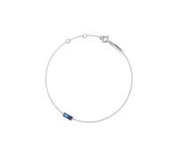 PERIMADE Braccialetto con pietra portafortuna per donne, placcato oro, delicato braccialetto con pietra portafortuna baguette, in argento Sterling 925, gioielli non ossidanti per sua mamma, moglie