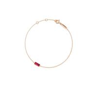 PERIMADE Braccialetto con pietra portafortuna per donne, placcato oro, delicato braccialetto con pietra portafortuna baguette, in argento Sterling 925, gioielli non ossidanti per sua mamma, moglie