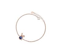 PERIMADE Braccialetto con proiezione di immagini personalizzate per donne, braccialetto commemorativo con coniglietto carino, testo personalizzato e amore in 100 lingue Memoria coniglio fascino