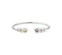 PERIMADE Braccialetto con proiezione di immagini personalizzate per donne, braccialetto con doppia immagine personalizzata con foto commemorative, argento Sterling 925, testo personalizzato e amore in