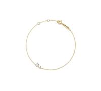 PERIMADE Braccialetto da donna placcato oro 18 carati, con ciondolo a forma di tulipano, con piccolo fiore, ipoallergenico, in argento Sterling 925, gioiello floreale per mamma, migliore amica, regalo