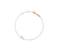 PERIMADE Braccialetto da donna placcato oro 18 carati, con ciondolo a forma di tulipano, con piccolo fiore, ipoallergenico, in argento Sterling 925, gioiello floreale per mamma, migliore amica, regalo