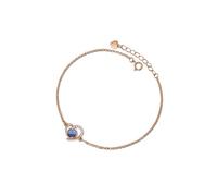 PERIMADE Braccialetto di proiezione di immagini personalizzato, braccialetto commemorativo con cuore in zirconia cubica, testo personalizzato e amore in 100 lingue Braccialetto con ciondolo delicato