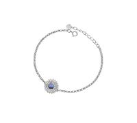 PERIMADE Braccialetto di proiezione di immagini personalizzato, braccialetto con foto commemorative, testo personalizzato e amore in 100 lingue Bracciale con ciondolo a forma di girasole in argento