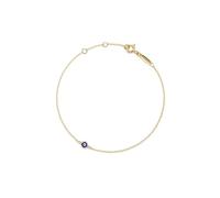 PERIMADE Cavigliera da donna smaltata con ciondolo a forma di occhio di malocchio, placcata in oro 18 carati, in argento Sterling 925 turco Nazar, ipoallergenica, regalo di compleanno o anniversario