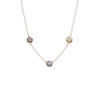PERIMADE Collana con proiezione di immagini a cerchio personalizzata con tripla foto, testo personalizzato e amore in 100 lingue Collana a catena a strati Delicato regalo di compleanno per le donne