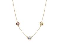 PERIMADE Collana con proiezione di immagini a cerchio personalizzata con tripla foto, testo personalizzato e amore in 100 lingue Collana a catena a strati Delicato regalo di compleanno per le donne