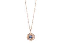 PERIMADE Collana con proiezione fotografica personalizzata con immagine all'interno, testo personalizzato e amore in 100 lingue ciondolo commemorativo, collana con ciondolo a forma di fiore di rosa in