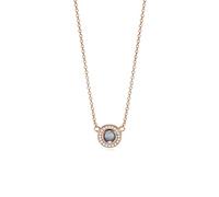 PERIMADE Collana con proiezione fotografica personalizzata con immagine all'interno, testo personalizzato e amore in 100 lingue CZ ciondolo con ciondolo, regalo commemorativo in argento Sterling 925