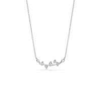 PERIMADE Collana da donna con ciondolo a forma di foglia di ginkgo, in argento Sterling 925, placcata in oro 18 carati, ispirata alla natura, non si ossida, regalo per compleanno, amicizia